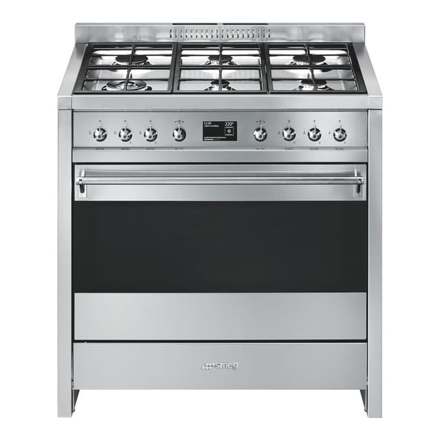 Detalle de Smeg A1-9 cocina compacta de gas, 6 quemadores