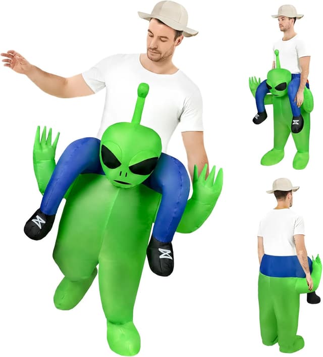 Detalle de AYBUY Aufblasbares Alien Kostüm 160–190 cm 👽