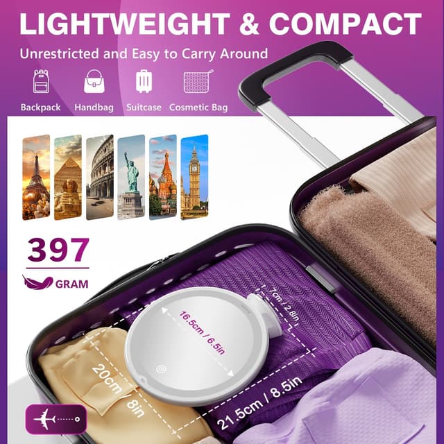 Thumbnail 6 de Auxmir Kosmetikspiegel 30X mit Licht