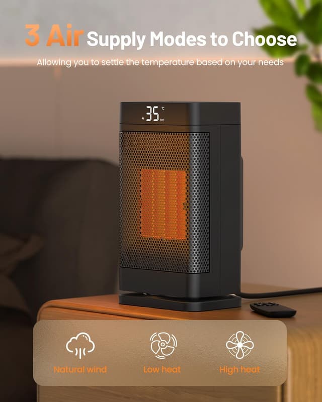 Thumbnail 3 de Termoventilatore 1500W Portatile 🏠