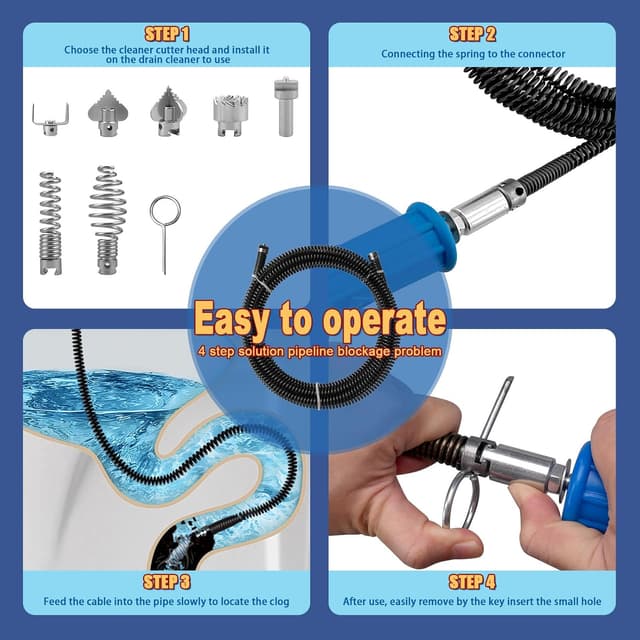 Detalle de Rohrreinigungsspirale 12 mm, 5 m Spirale