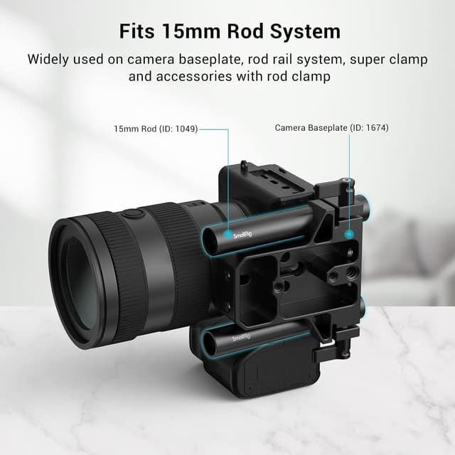 Thumbnail 3 de SMALLRIG 1049 tige 15 mm 10 cm