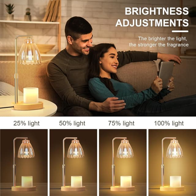 Thumbnail 4 de Adjustable Candle Warmer Lamp with Timer ⏳🕯