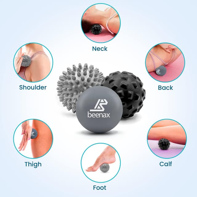Detalle de Beenax Massage Ball set of 3 for deep tissue