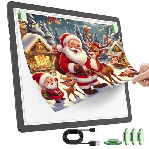 Detalle de TOHETO A3 Rechargeable Light Pad for Tracing ✍