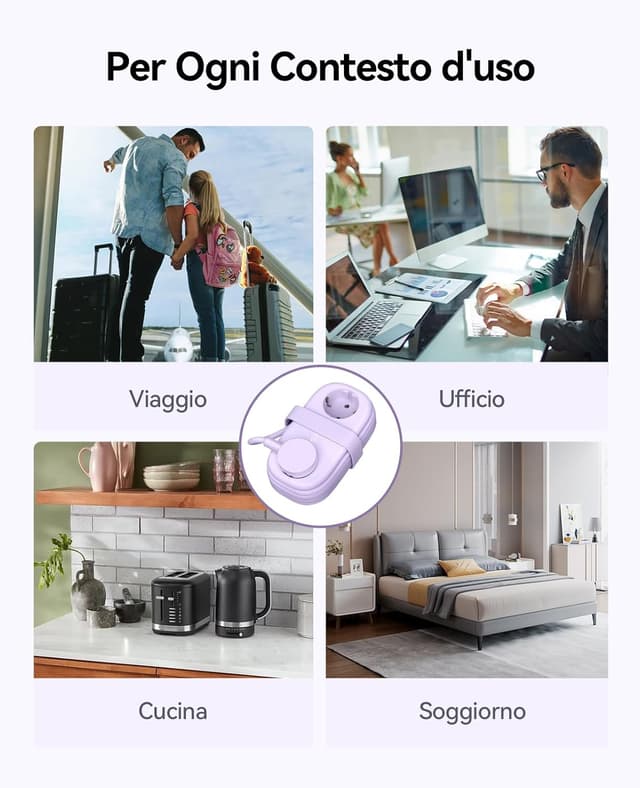 Thumbnail 5 de ORICO AP3-Lilla Ciabatta multipresa 5 in 1 20W