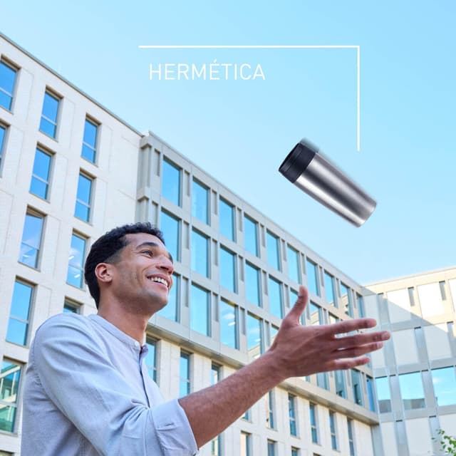 Thumbnail 2 de Taza de Viaje TEFAL Classic 0,36L ☕️ Acero Inoxidable Hermética