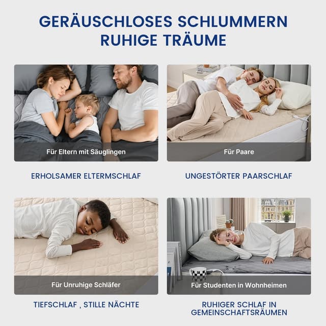Thumbnail 6 de WOOMER Elektrisches Wärmeunterbett mit Abschaltautomatik, 200GSM Velours, 10 Stufen und 12h-Timer (135×190 cm)