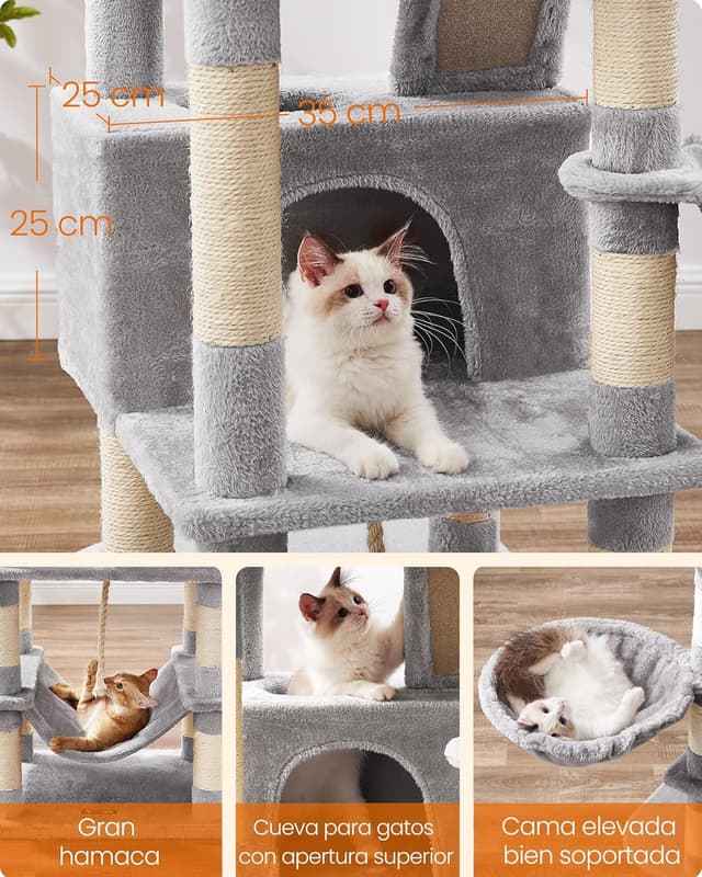 Thumbnail 4 de Feandrea PCT165W01 Árbol para gatos 168 cm