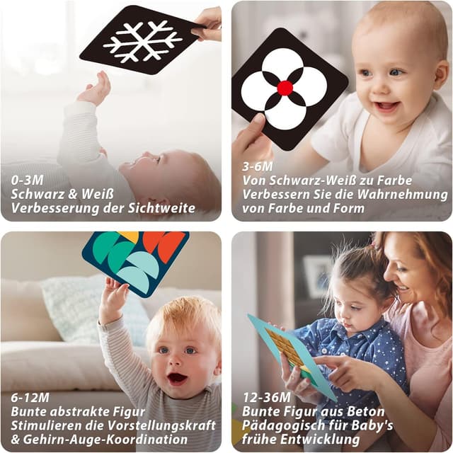 Detalle 2 de Hahaland Kontrastkarten 80 Karten