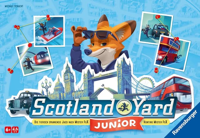 Detalle 2 de Ravensburger Scotland Yard Junior (edizione italiana) – gioco da tavolo 2-4 giocatori per bambini 6+