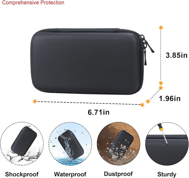 Detalle de Elonbo Travel Accessory Polaroid Hi-Print 2nd Gen case (2x3) – Black