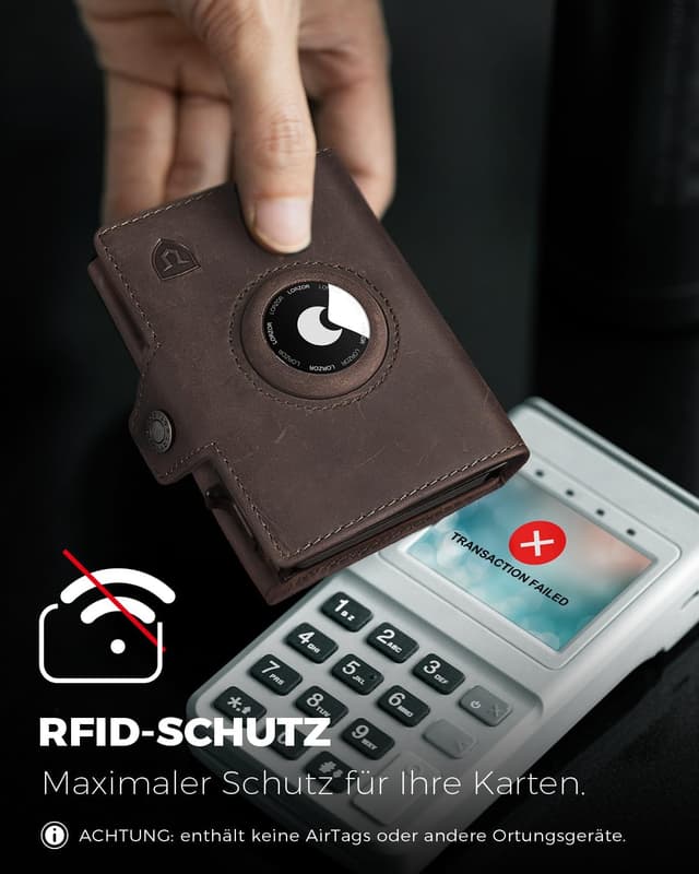 Thumbnail 6 de LORZOR Airtag Wallet Slim mit Münzfach