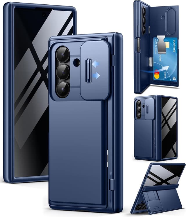 Imagen de TONGATE Wallet Z Fold 7 Case 4-Card, Blue en OfertitasTOP