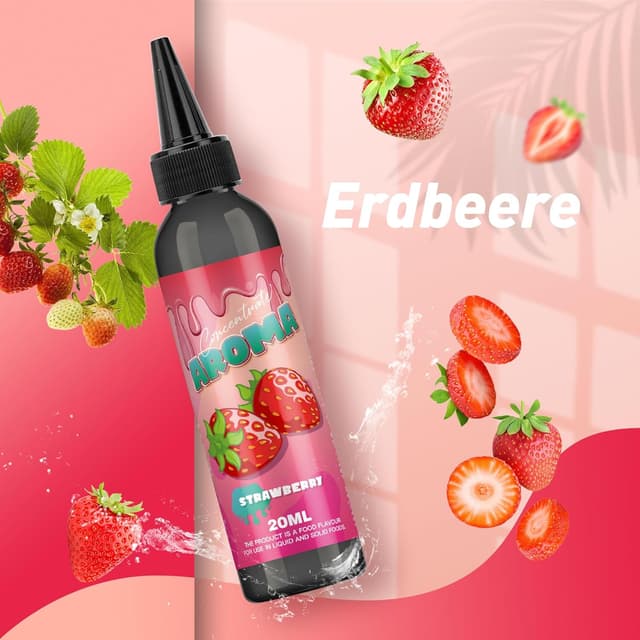 Detalle 2 de FURUN Erdbeer Aromakonzentrat 20 ml zum Kochen