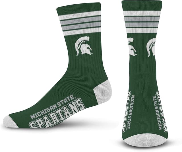 Detalle de FBF NCAA unisex-adult 4 Stripe Deuce Crew NCAA socks