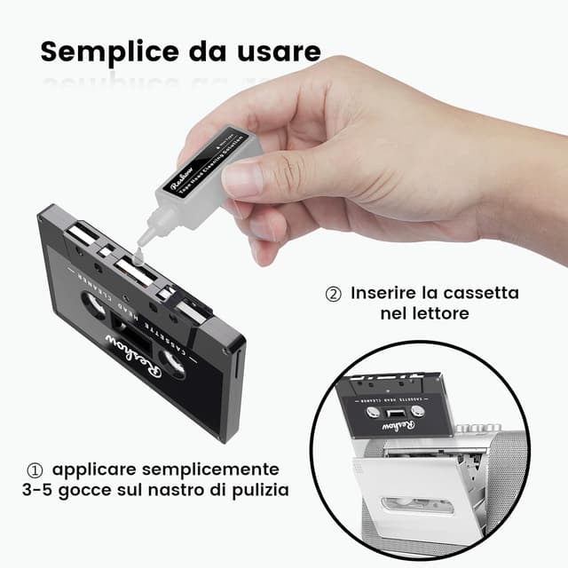 Detalle 2 de Kit pulizia testine audiocassette Reshow