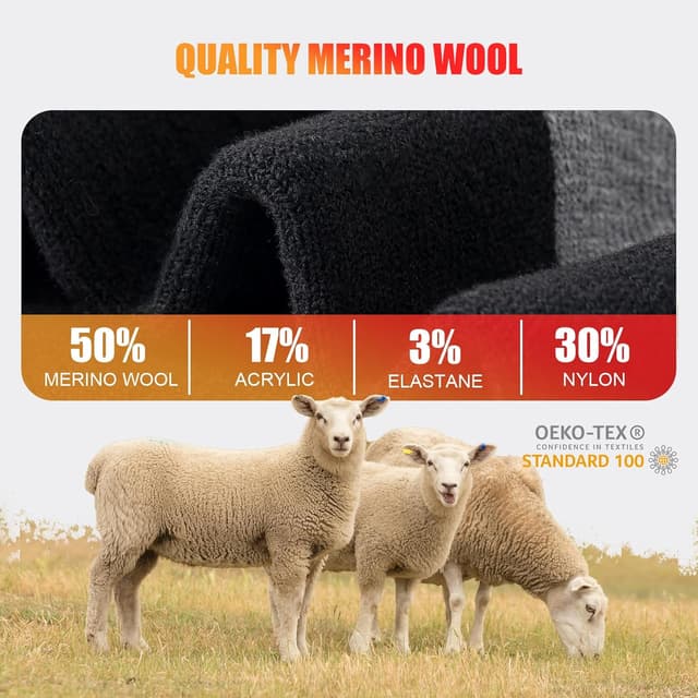 Thumbnail 3 de Stoeury Merino Wool Hiking Socks 3 Pairs
