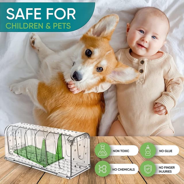 Thumbnail 4 de Lebendfalle für Maus Mausefalle 2er Set – kontaktlos 🚪?UTF-8