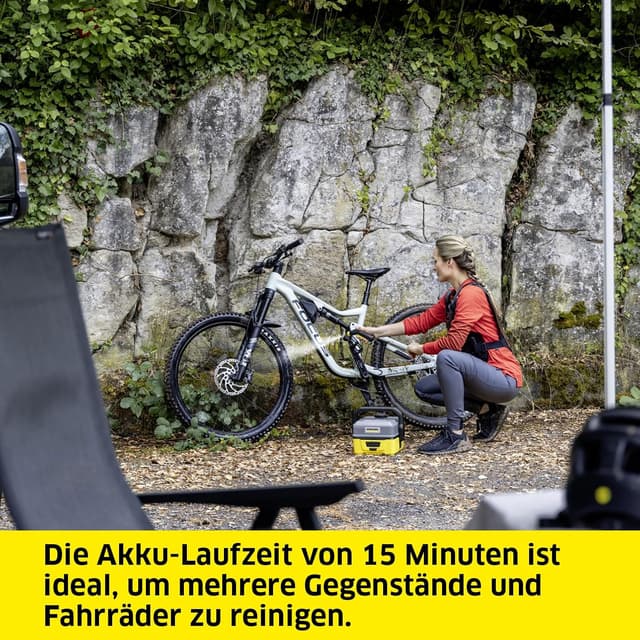 Detalle 2 de Kärcher Mobile Outdoor Cleaner 1.680-150.0 (Gelb) – Niederdruckreiniger mit 4-Liter-Wassertank