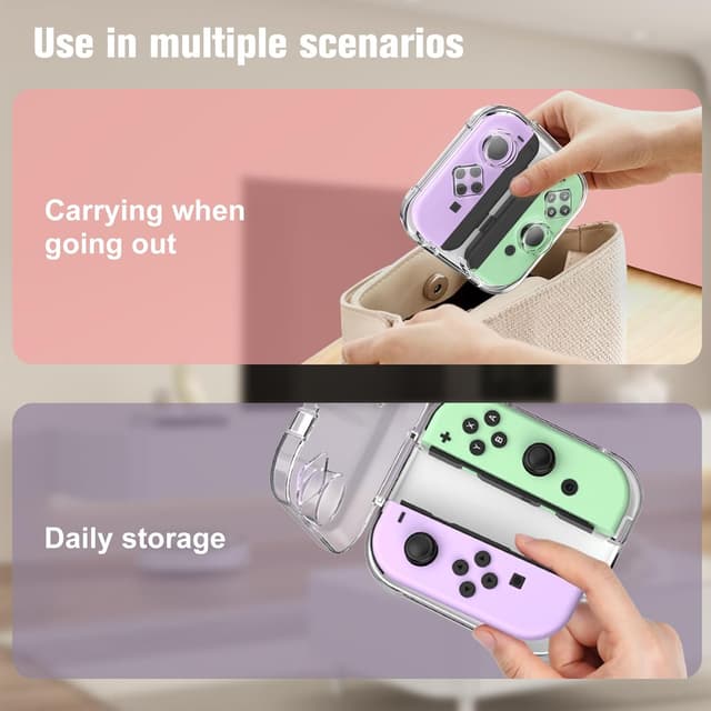 Thumbnail 6 de FINTIE Storage Case für Joy-Con – portable, staubdichte Schutzhülle mit transparentem PC-Deckel und Magnetverschluss