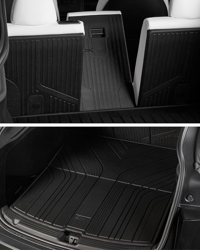Detalle de 3W 10-Piece All-Weather Floor Mats & Boot Liner for Tesla Model Y Juniper Premium Performance (2025–2026) – Thorex™ TPE Set