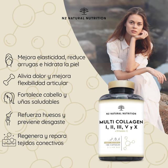 Detalle 1 de N2 Natural Nutrition Colágeno Hidrolizado 1650mg