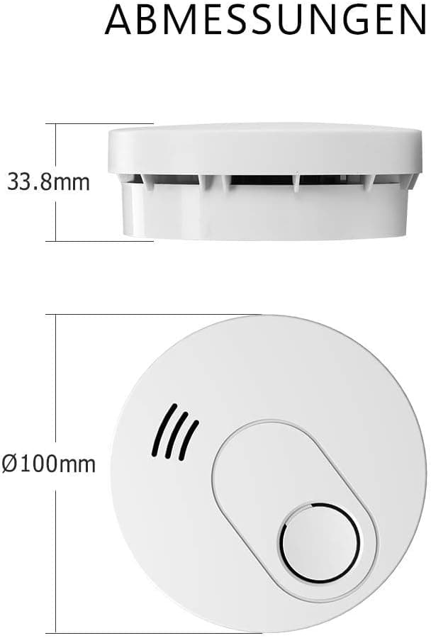 Detalle de ELRO FS1510 2er-Set Rauchmelder (EN14604) mit magnetischem Befestigungsset – mit 10-Jahres-Batterie