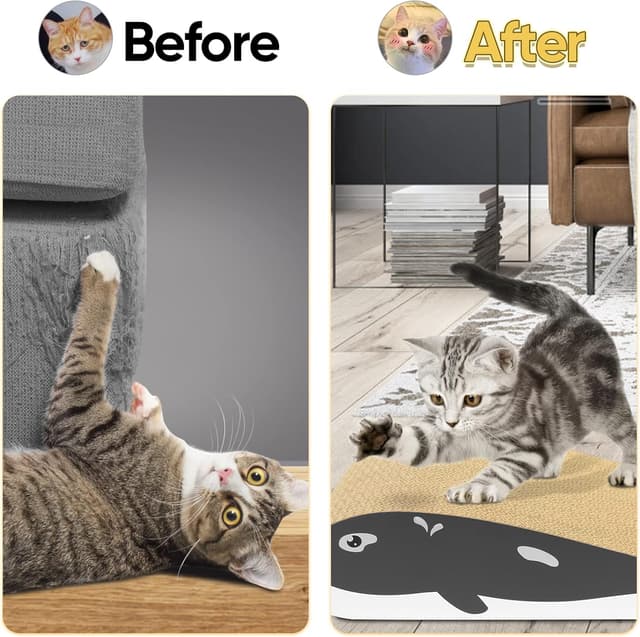 Detalle 2 de Furjoy Cat Scratcher: Cat Scratching Board 44x23x8cm