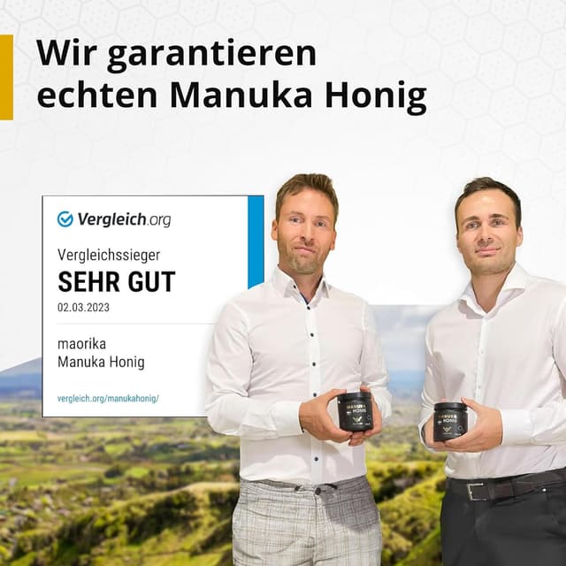 Thumbnail 6 de Manuka Honig 1000 MGO + 250 g im Glas – laborgeprüft, zertifiziert aus Neuseeland (maorika)