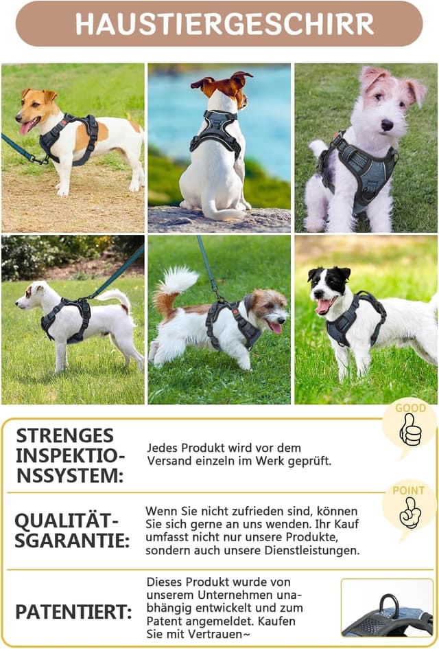 Thumbnail 6 de Hundegeschirr Anti Zug XS BaoCheng Mesh