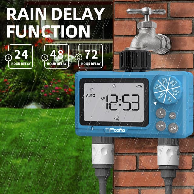 Thumbnail 3 de TiFFCOFiO Outdoor Sprinkler Timer 2-Outlets
