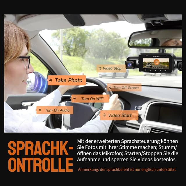 Thumbnail 6 de HUPEJOS 360° Dashcam 4 Kanal 1080P