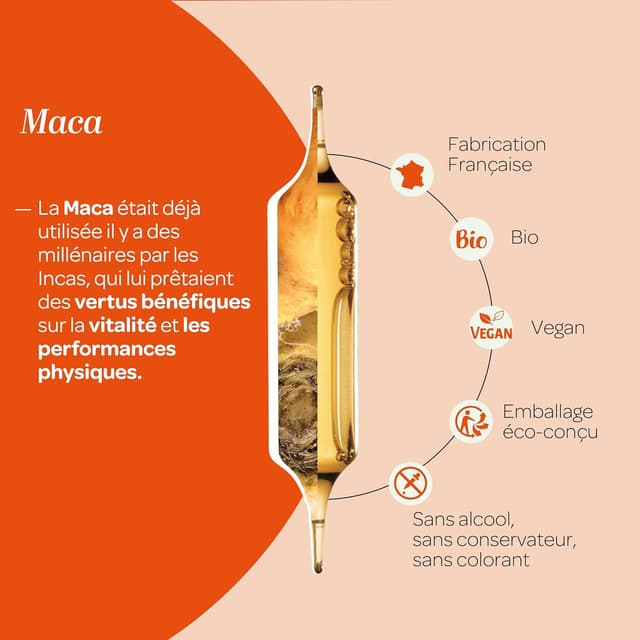 Detalle 2 de SUPERDIET Maca BIO 20 ampoules 10ml