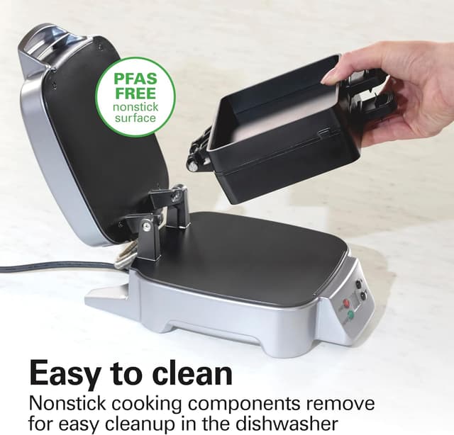 Detalle 2 de Hamilton Beach Sandwich Stacker Customizable Hot Sandwich Maker (25471) with Built-In Timer