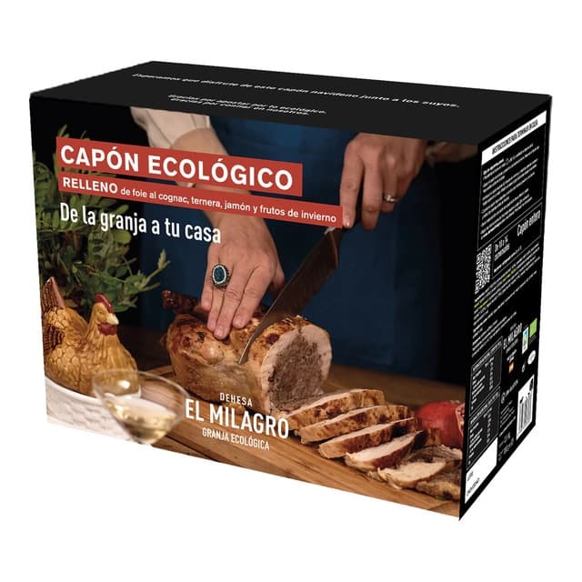 Imagen de Dehesa El Milagro Capón ecológico relleno de foie al coñac 🍗 en OfertitasTOP