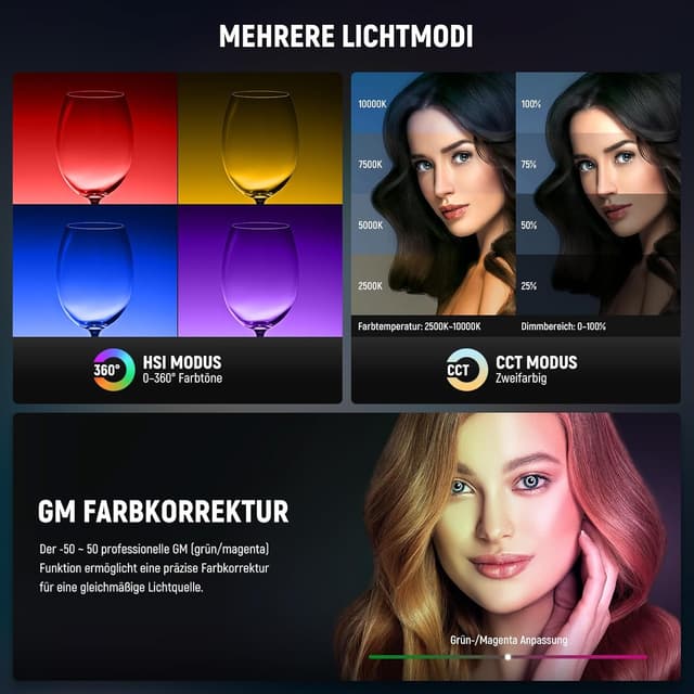 Thumbnail 2 de NEEWER RGB18 II Ringlicht 18" 42W