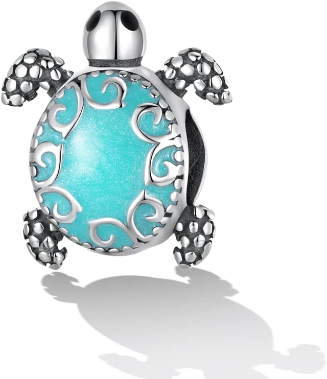Detalle 2 de 925er Sterlingsilber Schildkröten Charms