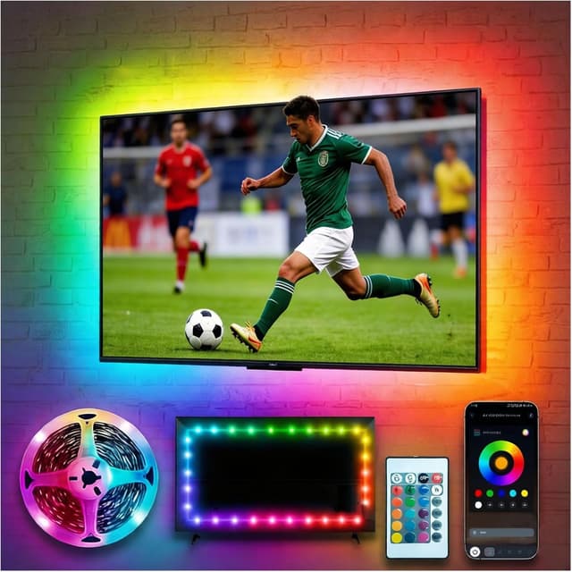 Imagen de REEMEER 16.4ft TV LED Light RGB for 45-75 Inch TVs en OfertitasTOP