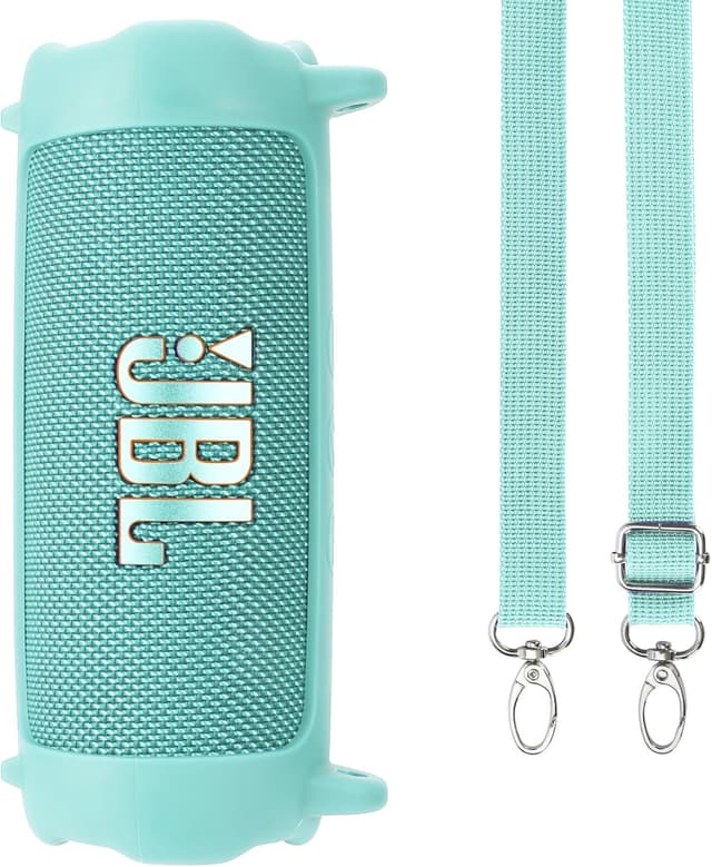 Detalle de Lebakort Silikonhülle Tragetasche Case für JBL Flip 7 – türkis