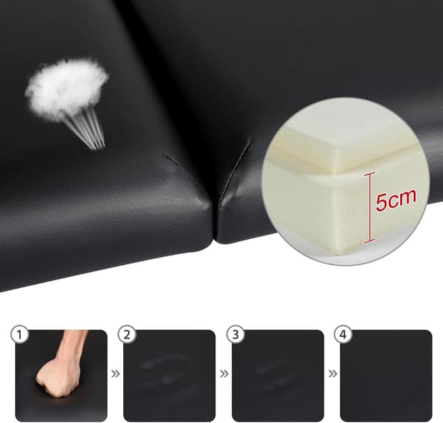 Thumbnail 5 de Yaheetech Camilla Masaje Plegable 92 cm