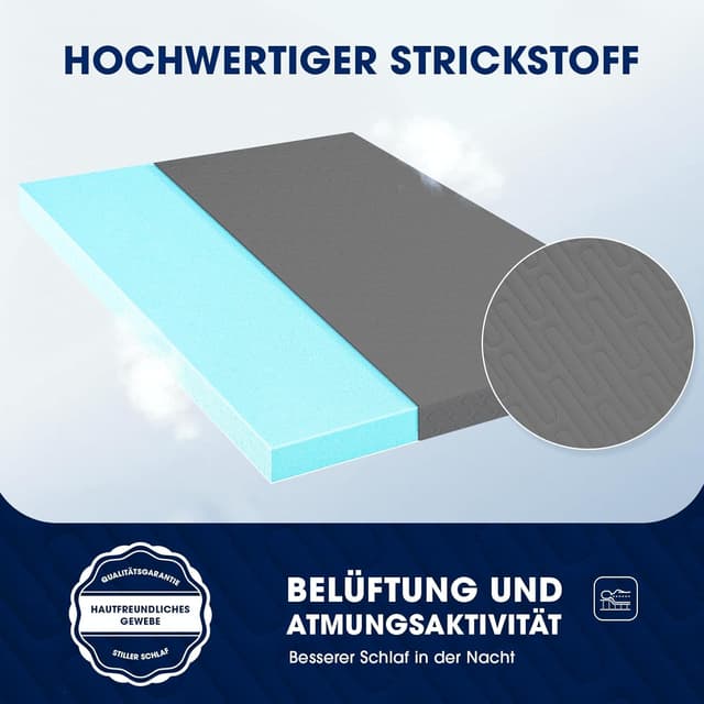 Detalle de DOPEDIO Gel Memory Foam Topper 7,5 cm