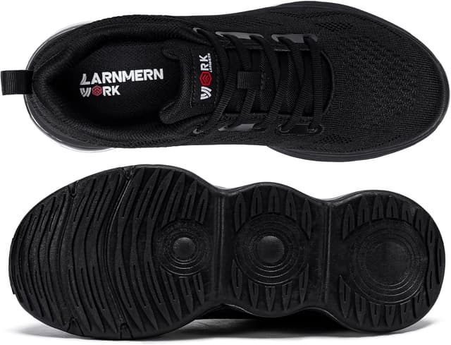 Detalle de LARNMERN Safety Trainers non-slip steel toe cap work sneakers (slip-on)