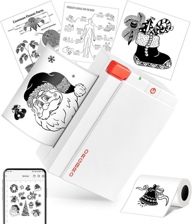 Imagen de ORGBRO X3 stampante termica Bluetooth 300 DPI per etichette e foto en OfertitasTOP