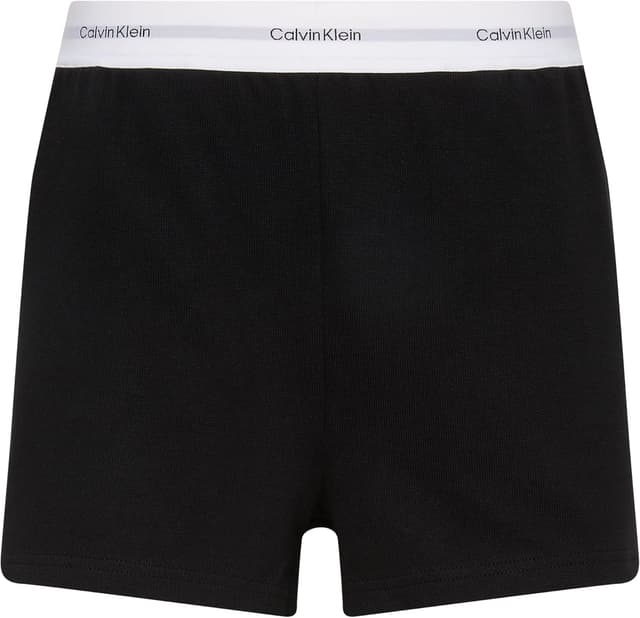 Detalle de Short d’intérieur femme Calvin Klein en jersey logo avec ceinture emblématique