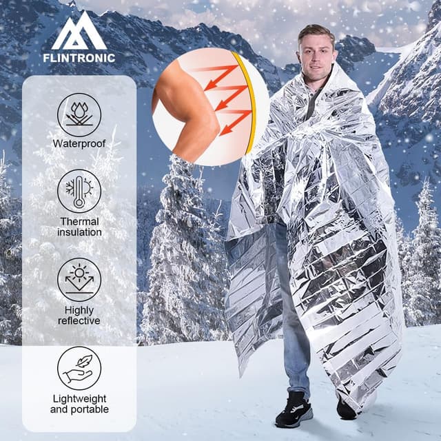 Detalle 2 de flintronic 6 Pièces Couverture survie 130x210 cm