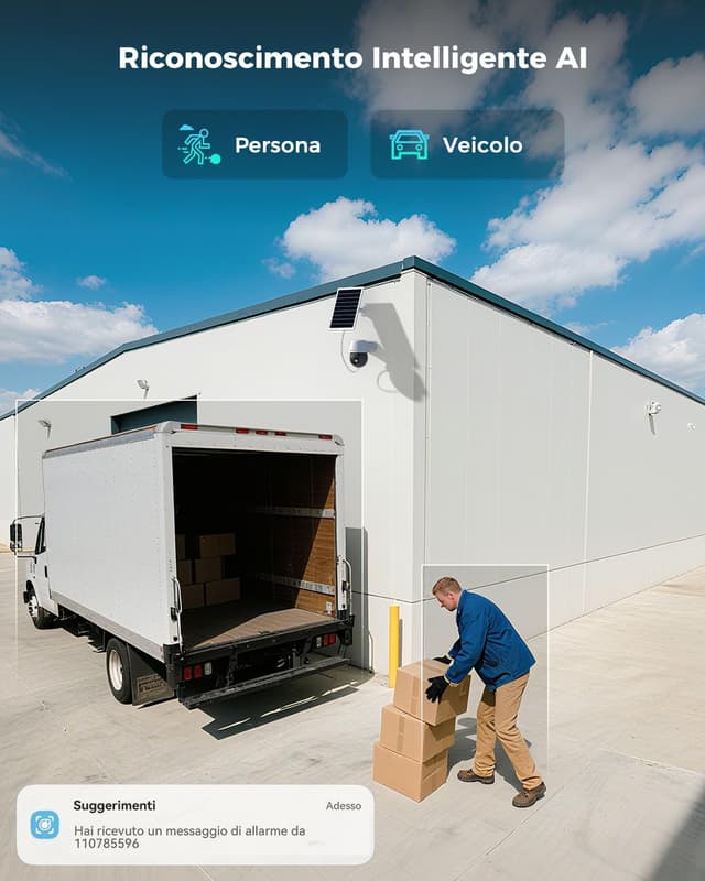 Thumbnail 6 de COCOCAM 4G Telecamera Esterno 2K PTZ con pannello solare ☀