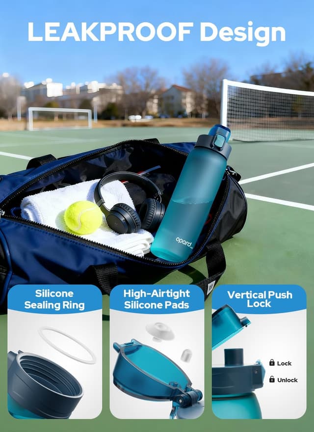 Detalle 1 de Opard 1000ml Tritan water bottle