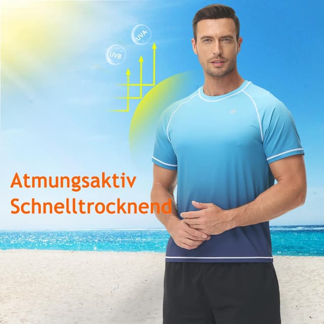 Thumbnail 3 de Huayuzh UV Shirt Herren Rashguard Shirt