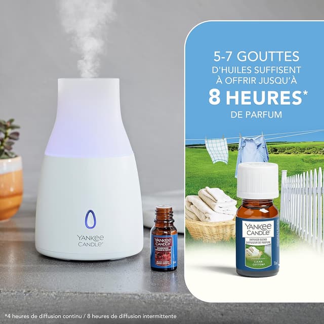 Detalle de Yankee Candle Clean Cotton ricarica olio per diffusore a ultrasuoni (10 ml)